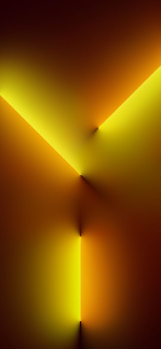 iphone, 13, pro, light, glow, yellow