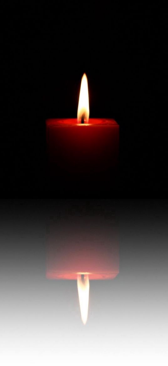 candle, light, shadow, reflection