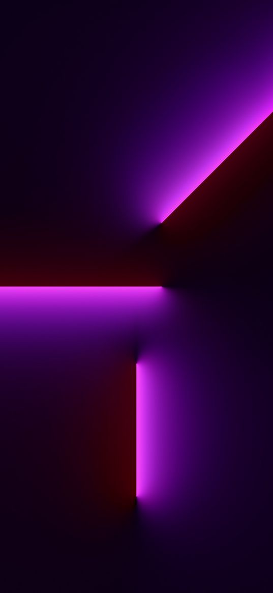 iphone 13 pro, beams purple, dark, wallpaper