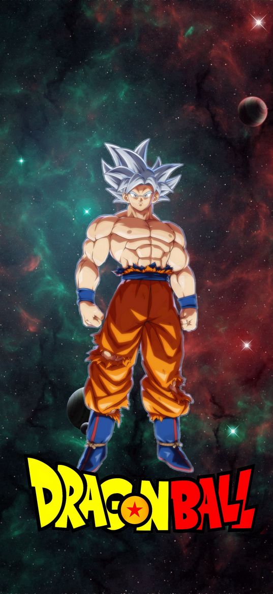 goku, dragon ball, anime, fighter, muscles, cosmos, art