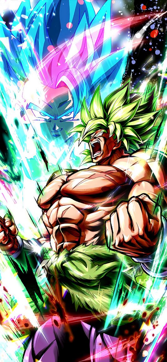 broly, dragon ball legends, anime, character, art