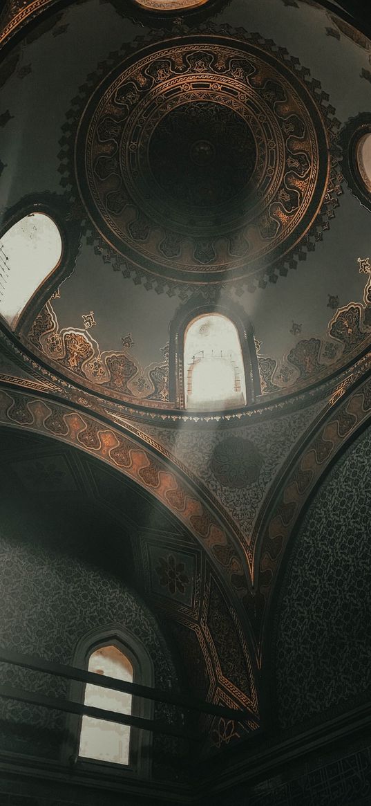 dark, art, mosque, dome, architecture