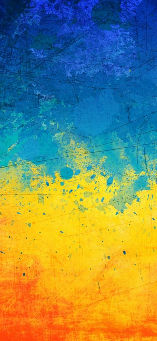 ukraine, flag, art, blue, yellow