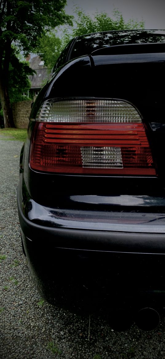 e39, bmw, car, tail light