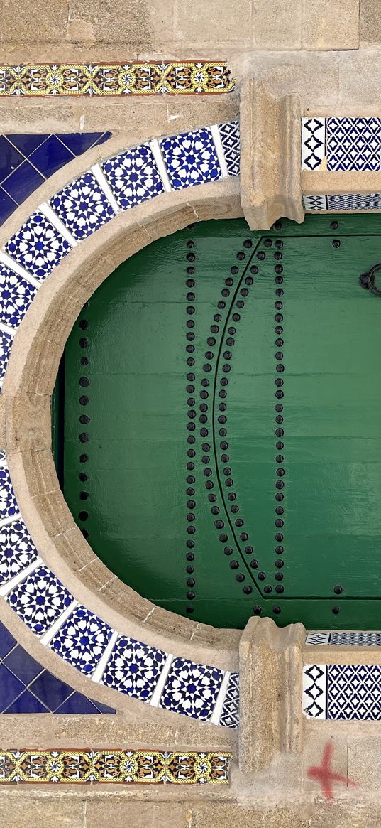 door, morocco, green, architecture