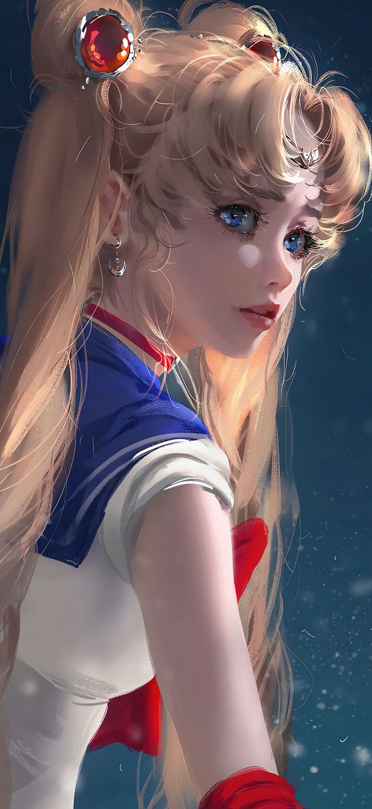 sailor moon, cartoon, anime, character, girl, art