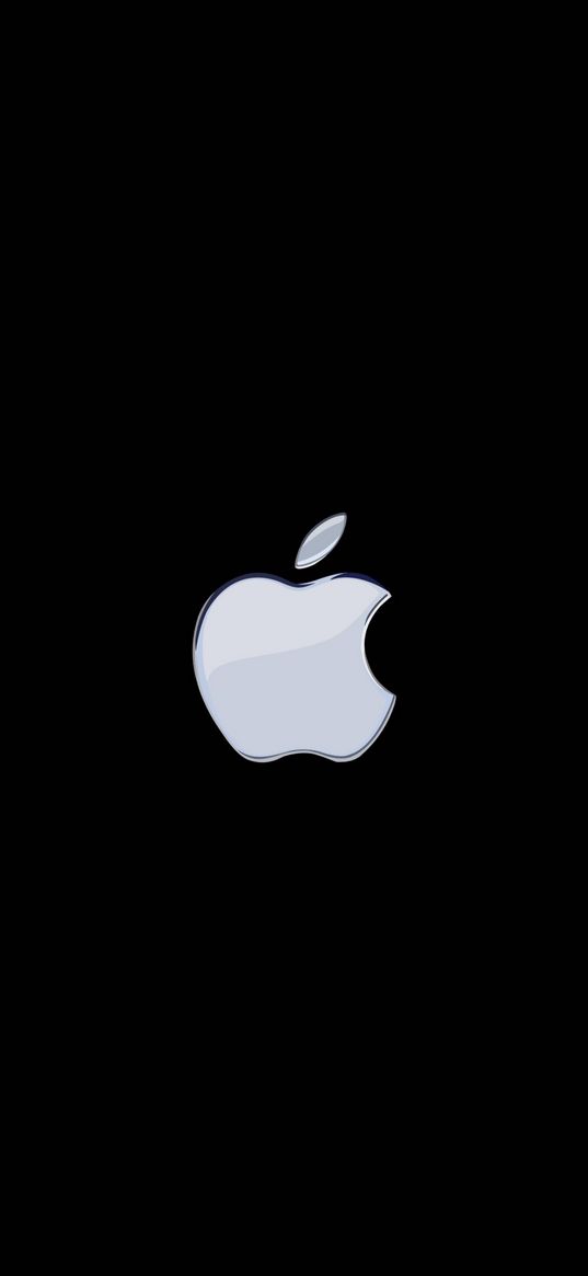 apple, logo, brand, gray, metallic, black background