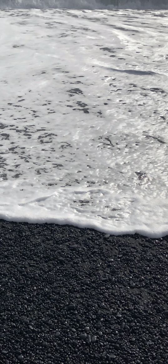 nature, iceland, rock, ice, black, white