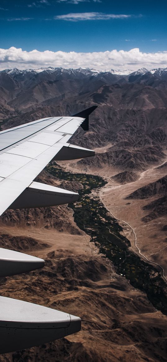 flight, mountains, mountain, ladakh, leh