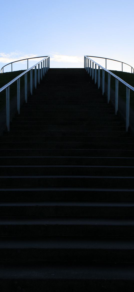 stairs, steps, dark, bottom view