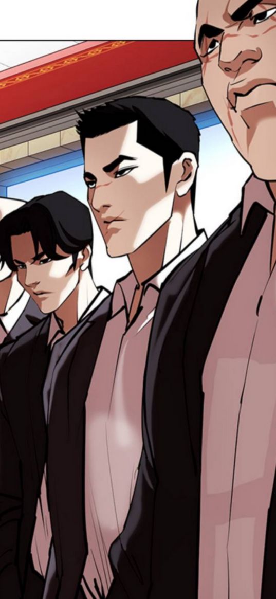 lookism, manga, men, costumes, anger, anime, art