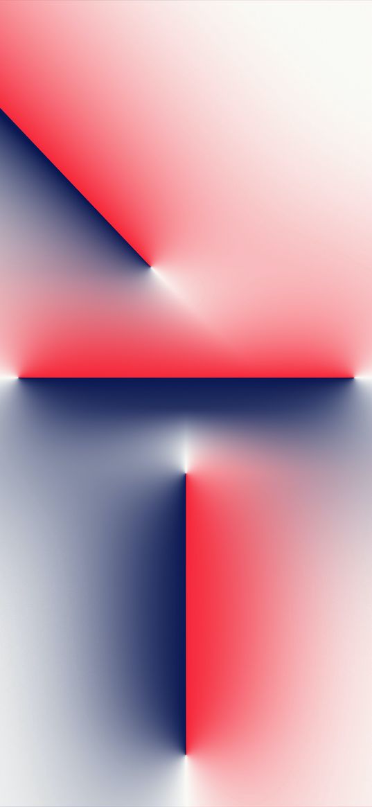 white background, lines, red, blue, abstraction