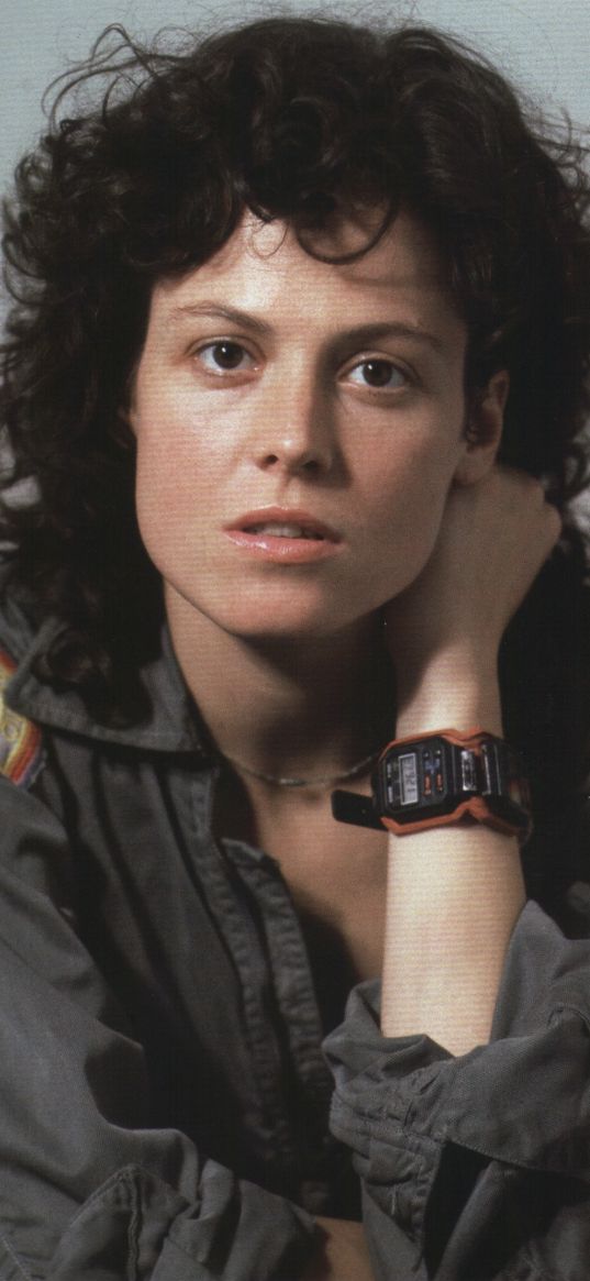 ellen ripley, alien, movie, horror, sigourney weaver, actress, young, girl, curls