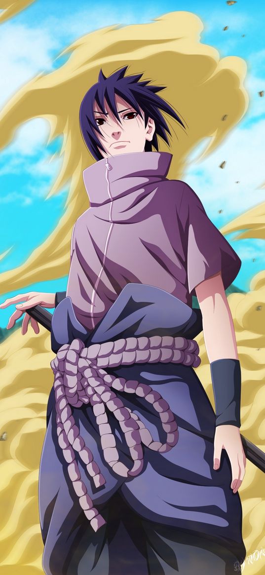 sasuke uchiha, naruto, anime, cartoon, character, art