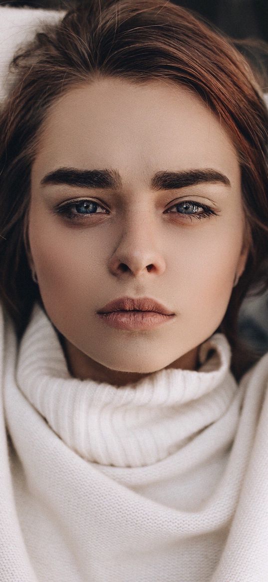 maha goryacheva, girl, model, singer, lips, eyes