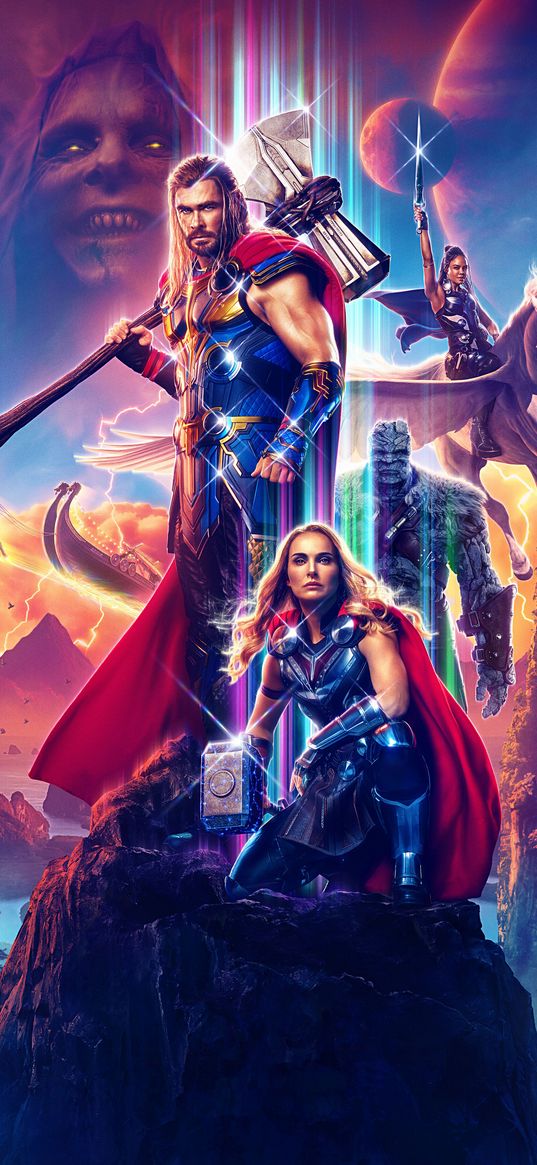 jane foster, thor, love and thunder, marvel, movie, characters, villain, poster