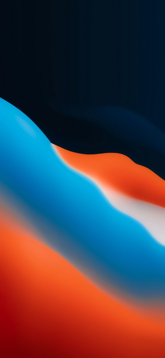 dark blue, orange, white, blue, abstract, art