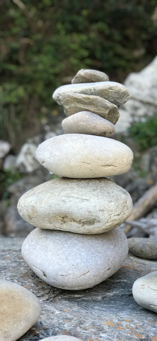 pebbles, stones, pyramid, balance, nature