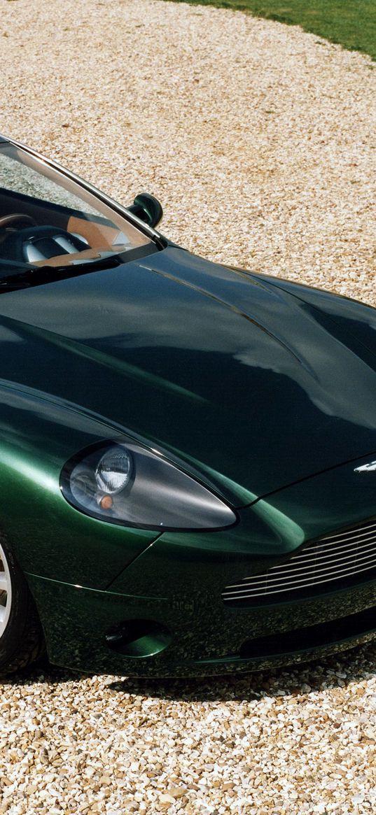 aston martin, 1998, green, top view, concept car, auto