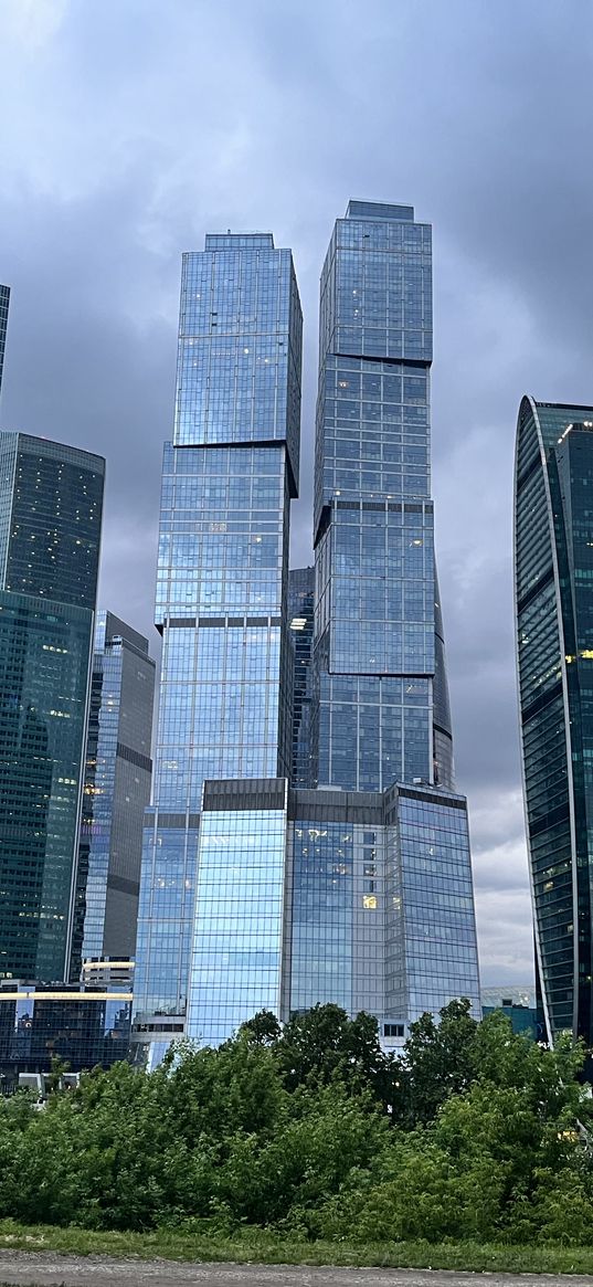 skyscrapers, moscow city, moscow