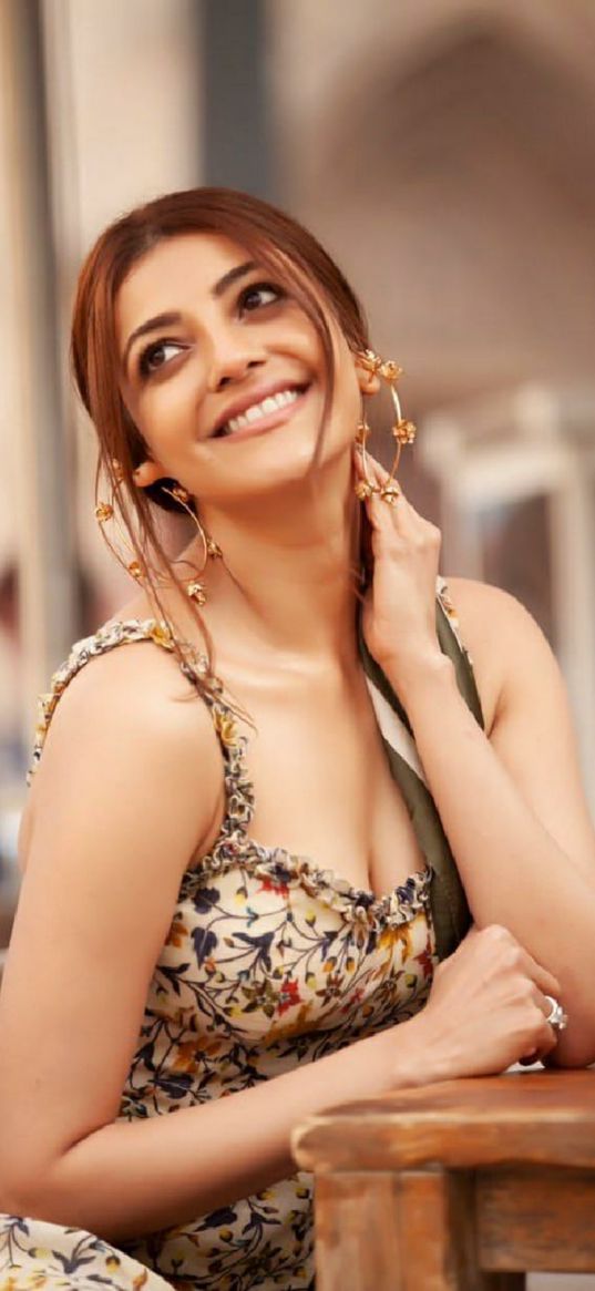 kajal agarwal, actress, bollywood, dress, smile