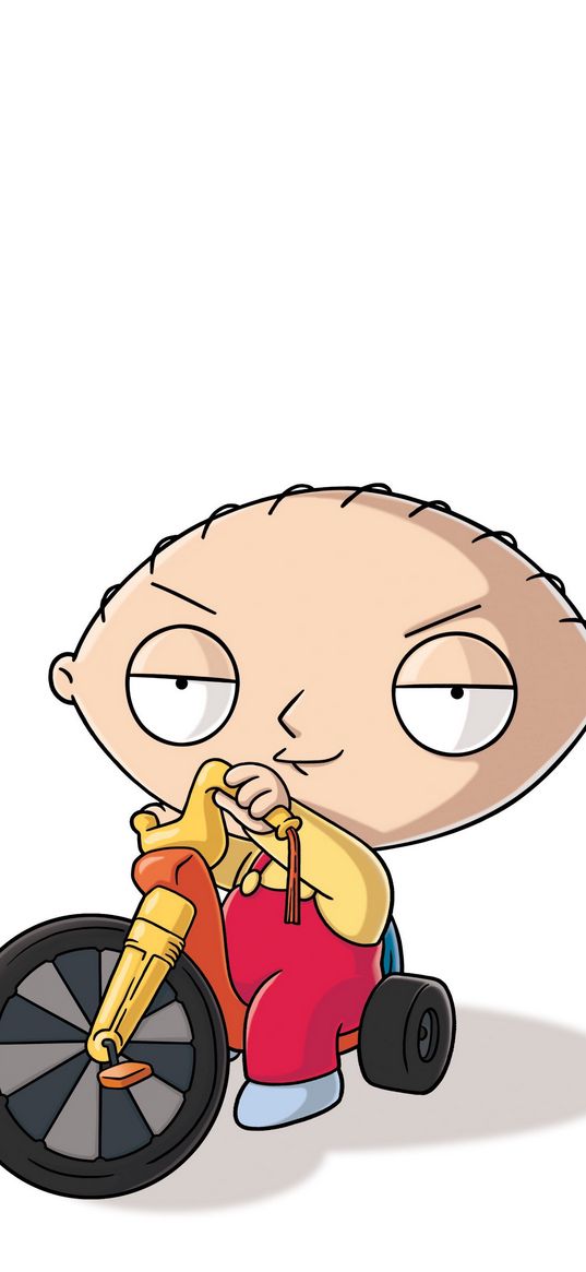 stewie, family guy, animated series, character, child, bicycle, art