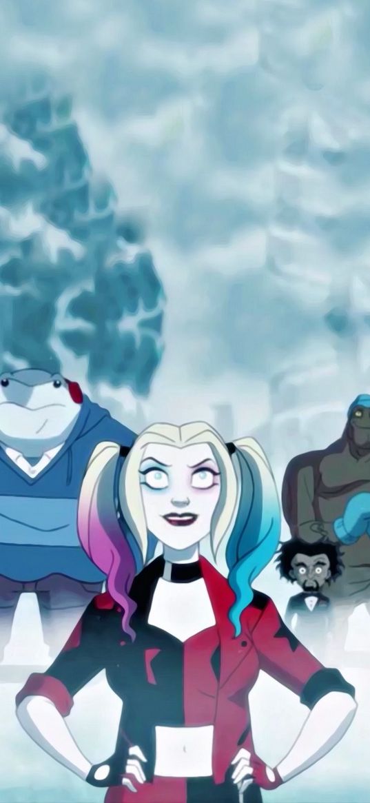 harley quinn, suicide squad, cartoon, characters, art