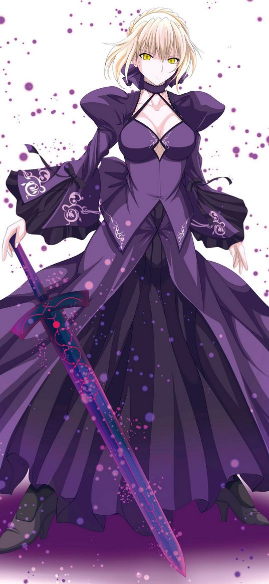 anime, fate, saber alter, sword