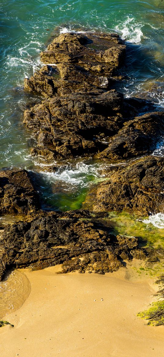 reefs, sea, sand, coast