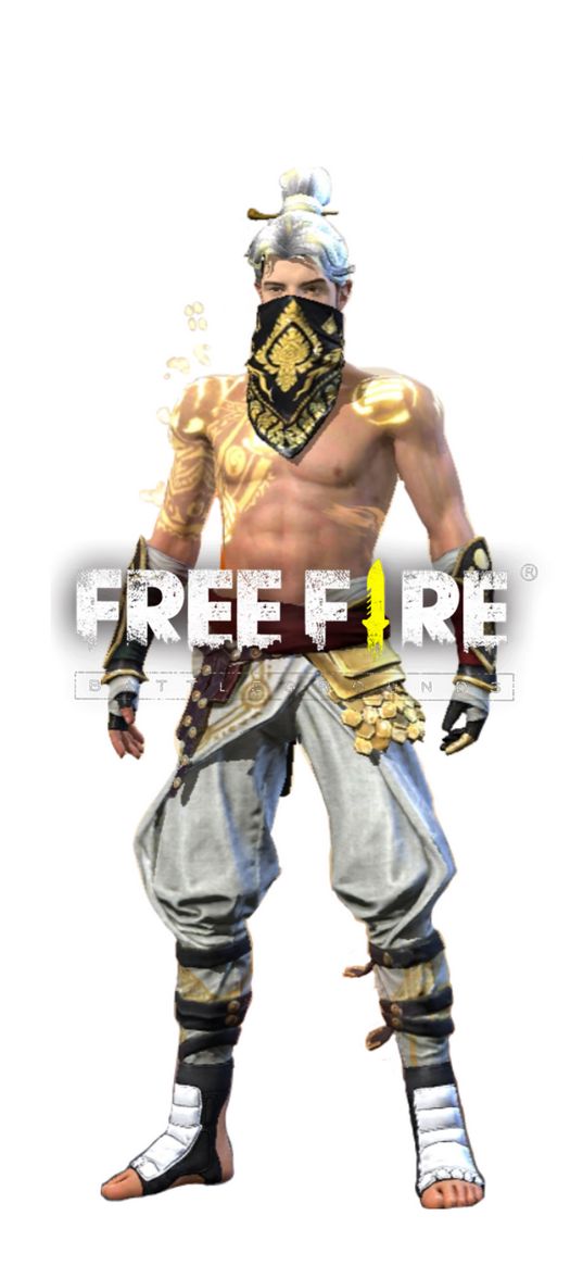 free fire, game, character, mask, white background, art