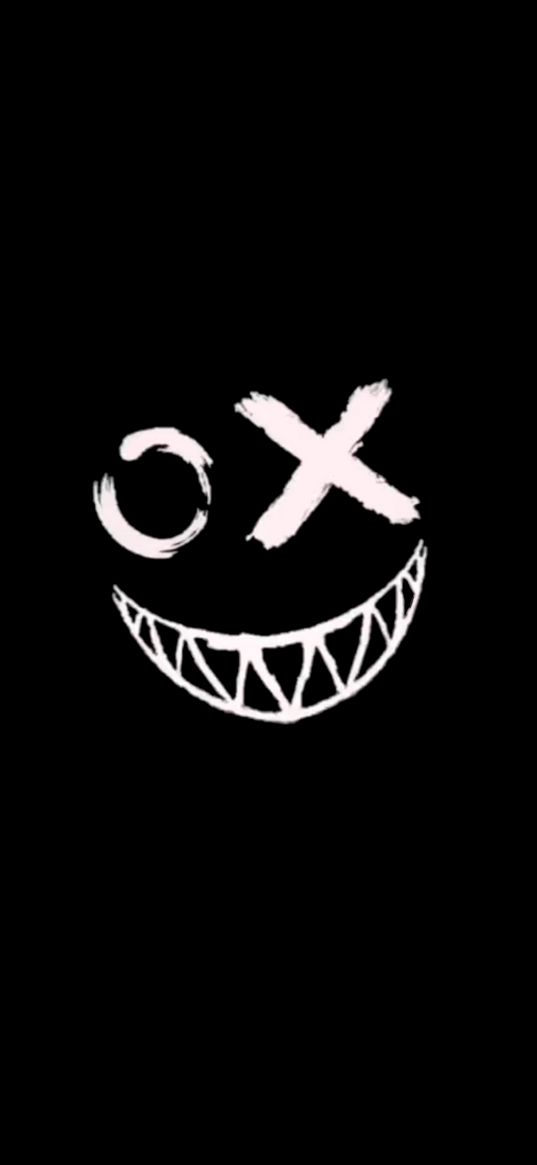 smiley face, smile, teeth, black background, art