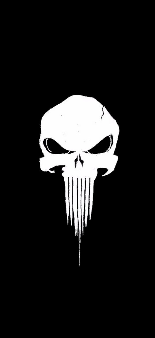 skull, punisher, marvel, comic, tv series, black background, art