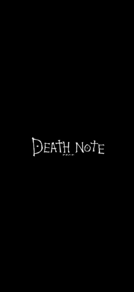 death note, inscription, black background