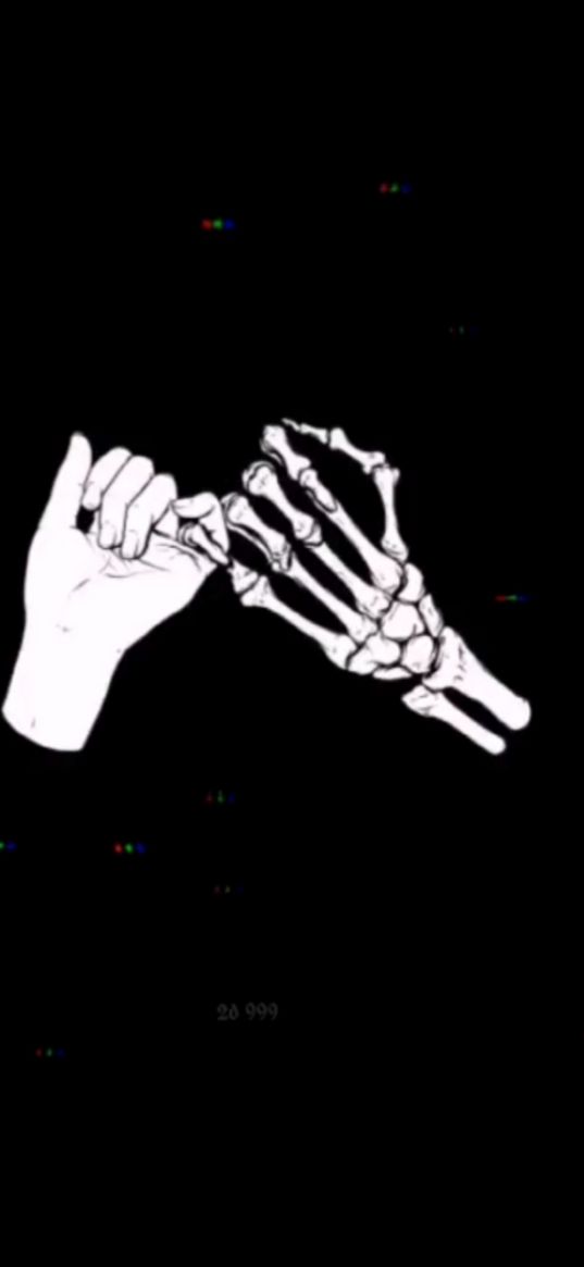 hand, skeleton, black background, pixels, art