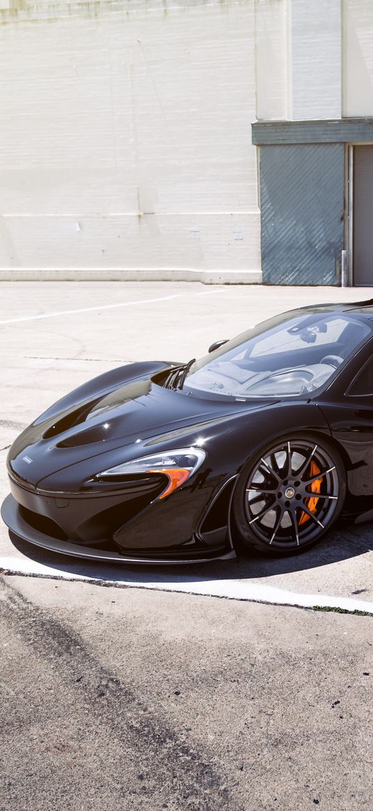 mclaren p1, mclaren, car, black, sports car, wheel