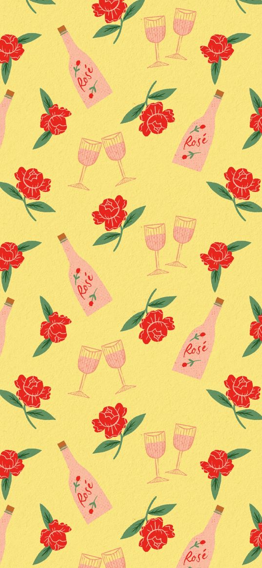 rose, wine, flower, wallpaper