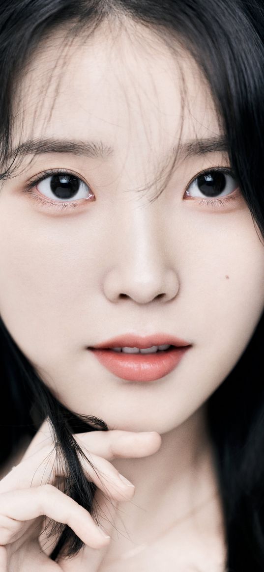 iu, k-pop, singer, girl, portrait