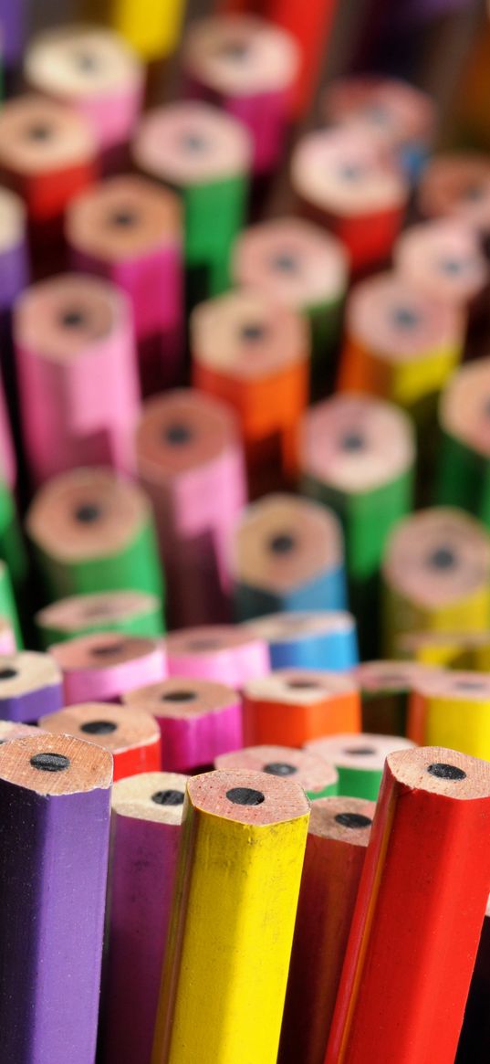 pencils, wooden, macro, colorful