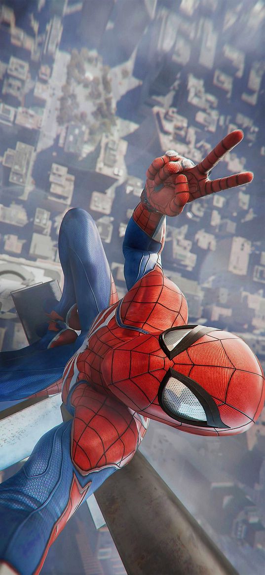 spider-man, spiderman, superhero, marvel, selfie, tower, skyscrapers, city, art