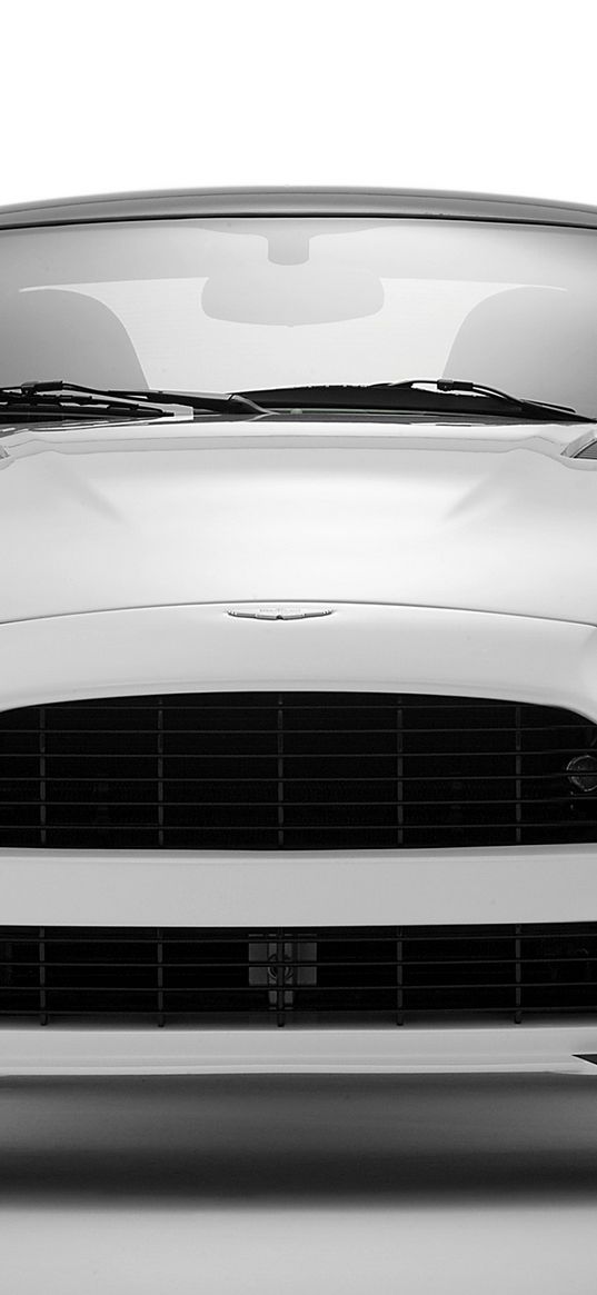 mansory aston martin, vanquish, 2005, white, front view, auto