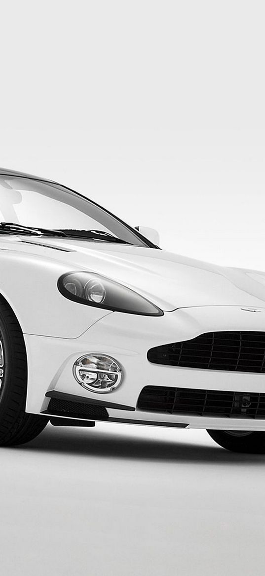 mansory, aston martin, vanquish, 2005, white, side view, style