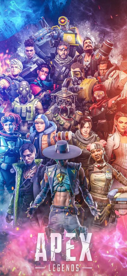 apex legends, game, battle royale, characters, poster