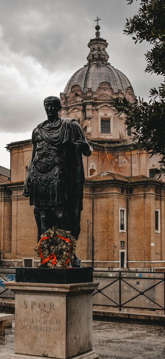 julius caesar, statue, sculpture, italy