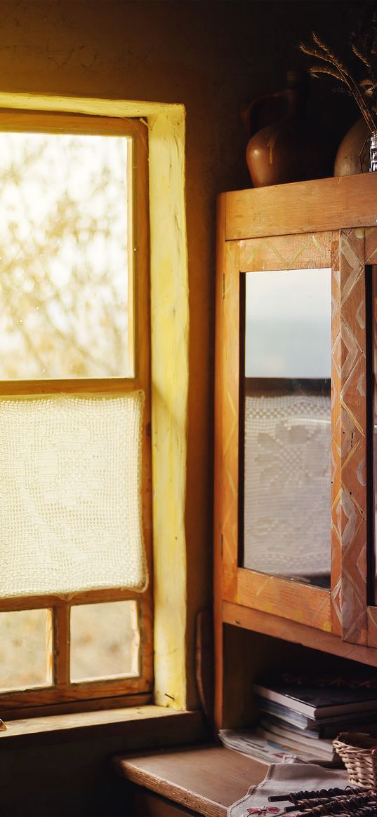 window, cabinet, interior, light