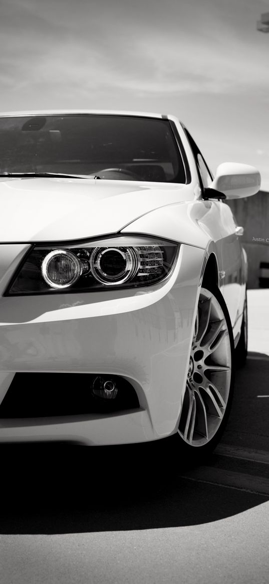 bmw 328i, bmw, car, white, headlight, front view