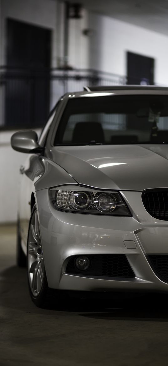 bmw 335i, bmw, car, silver, front view