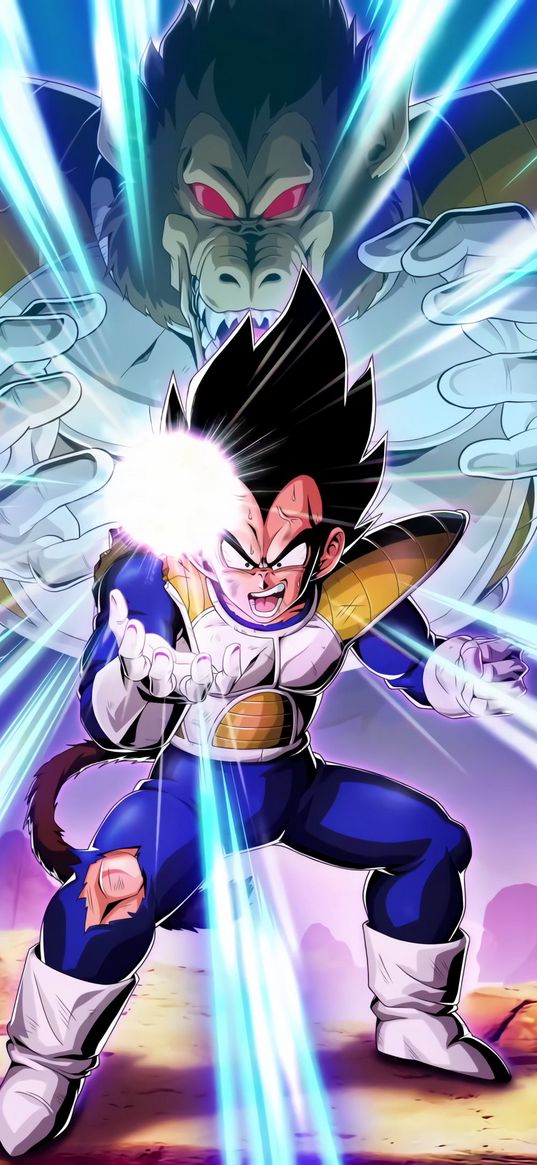 vegeta, dragon ball z, gorila, superpower, anime