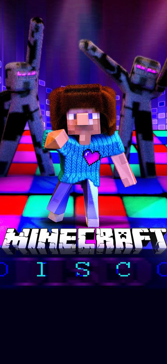 minecraft, game, disco, dancer, poster