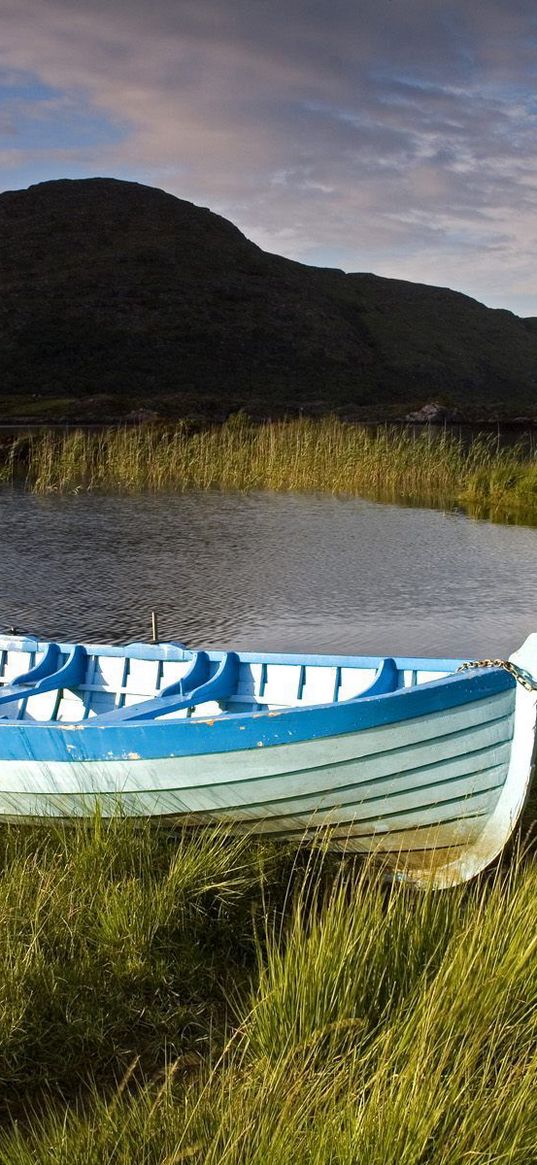 boat, coast, cable, ireland