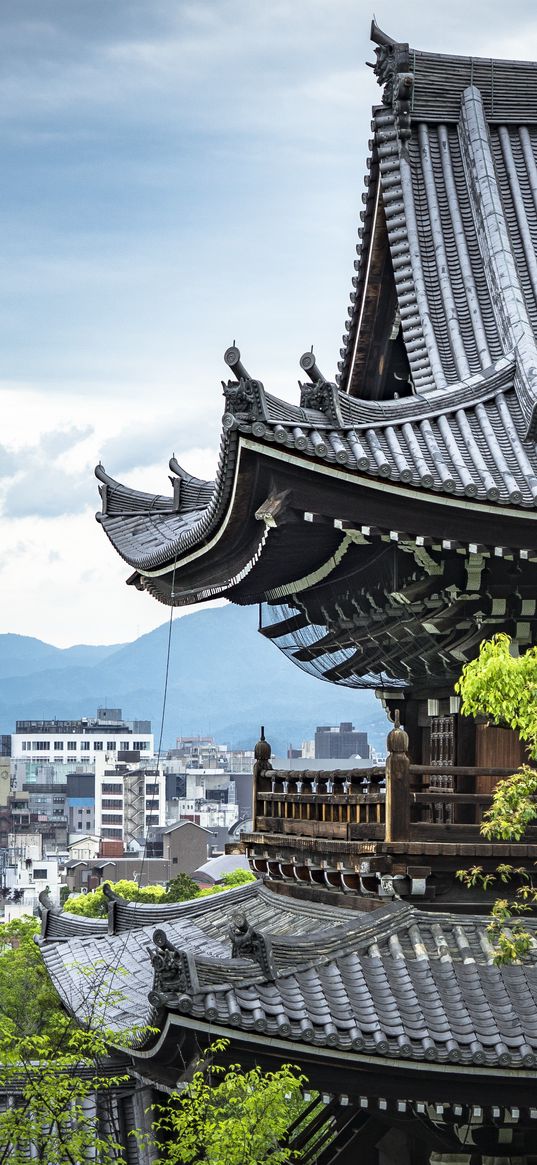 pagoda, buildings, architecture, branches